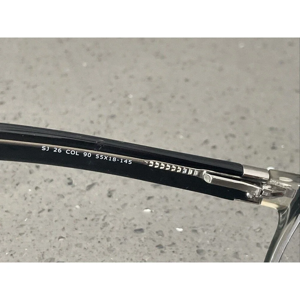 Next Issue SJ 26 COL 90 Black Square Full Rim Eyeglasses Frames ONLY 55X 18 145